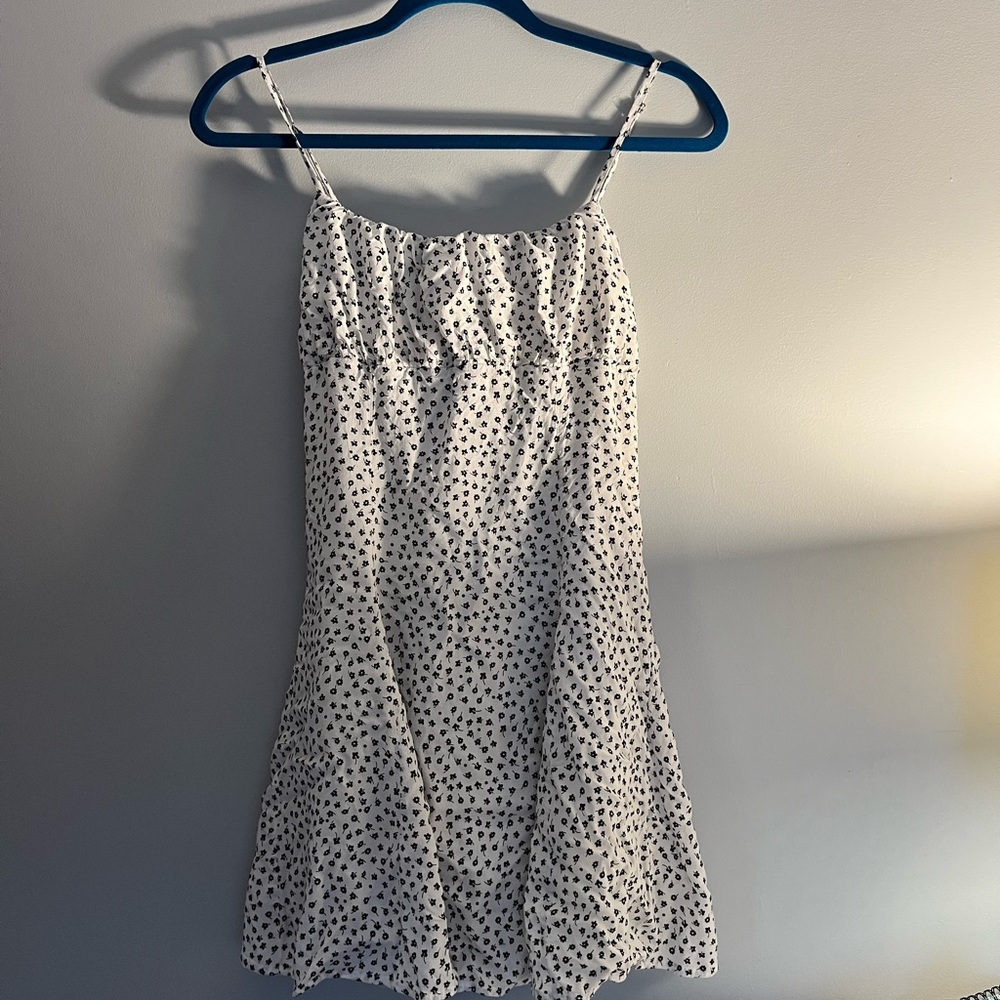 Storia Mini Sundress Size Small Black and White Floral